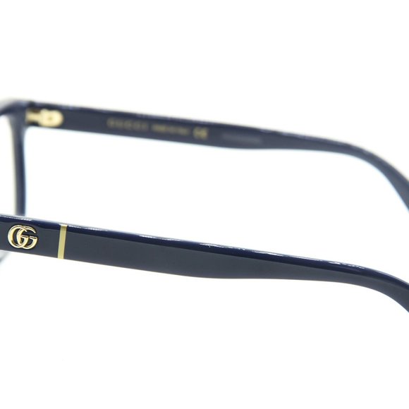 NEW GUCCI GG 0634O 004 BLUE CLEAR LENS AUTHENTIC EYEGLASSES 56-14-145 - Picture 7 of 7